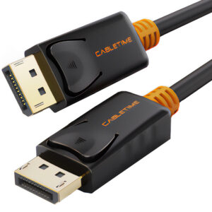 CABLETIME καλώδιο DisplayPort CT-AV585-01G, 4K/60Hz, 1.8m, μαύρο