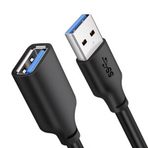 CABLETIME καλώδιο προέκτασης USB CT-C160-U3-AMAFN, 5Gbps, 1m, μαύρο