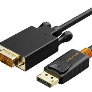 CABLETIME καλώδιο DisplayPort σε VGA CT-AV585-04G, 1080p, 1.8m, μαύρο