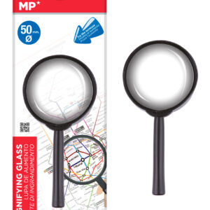 MP μεγεθυντικός φακός PA170, x3, 50mm, πλαστικός με γυάλινο φακό, μαύρος