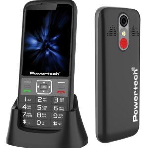 POWERTECH κινητό τηλέφωνο Sentry 3.36, 3.36", dual SIM, πλήκτρο SOS, μαύρο
