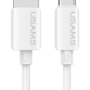USAMS καλώδιο USB-C σε USB SJ786, σιλικόνης, 3A, 480Mbps, 1m, λευκό