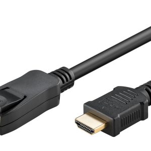 GOOBAY καλώδιο DisplayPort σε HDMI 80523, 4K/60Hz, 18 Gbps, 5m, μαύρο