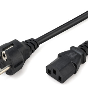 POWERTECH καλώδιο τροφοδοσίας CAB-P051, 3x 0.75mm², CCS, 1.5m, μαύρο